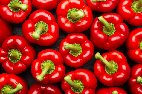 red peppers full frame background