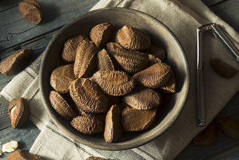 Raw Brown Organic Shelled Brazil Nuts