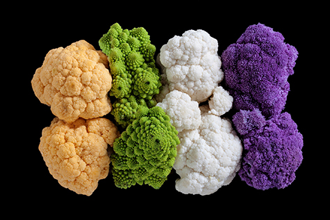 Cauliflowers rainbow