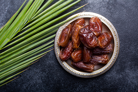 Ramadan dates is traditional food for iftar in islamic world