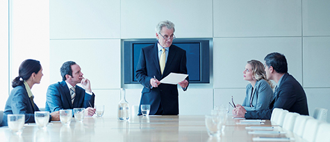 Business people in meeting in conference room