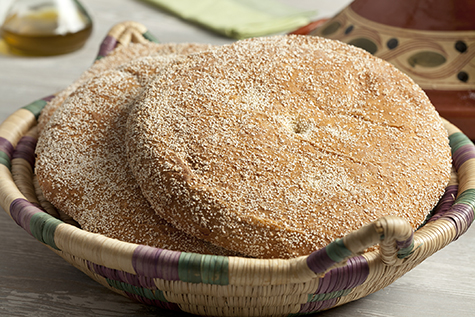 Moroccan semolina bread