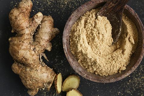Ginger root and ginger powder