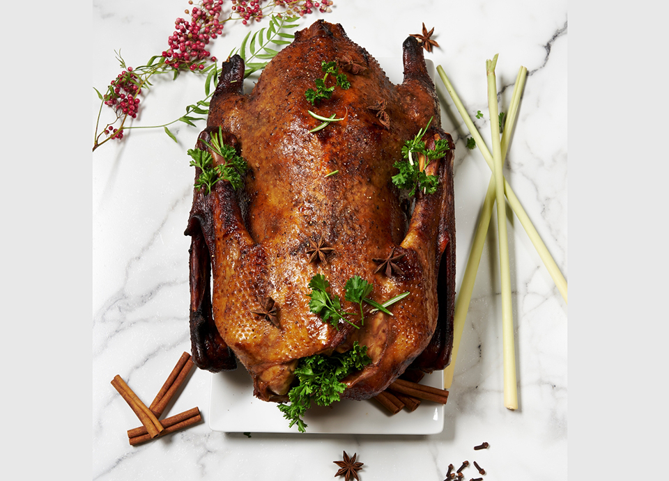 five-spice roasted goose